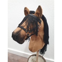 Halster met vliegenfrontriem