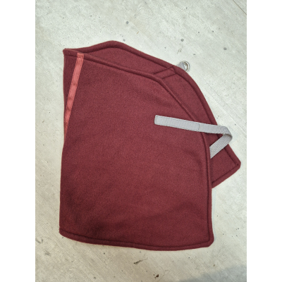 Deken -burgundy fleece -