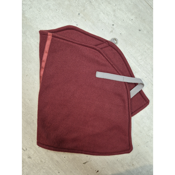 Deken -burgundy fleece -