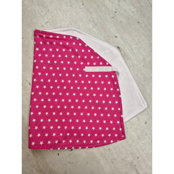 Deken -fuchsia sterren-