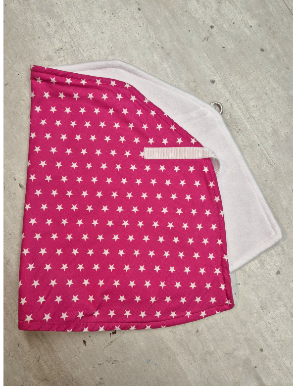 Deken -fuchsia sterren-