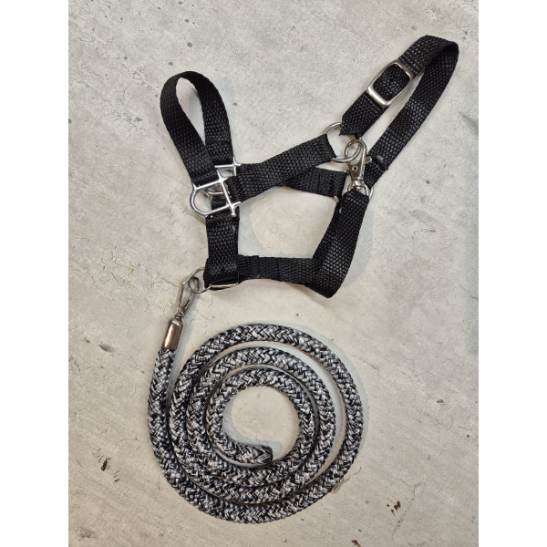 Halsterset - zwart -