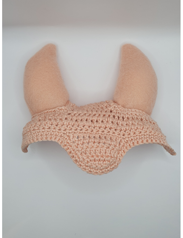 Oornetje gehaakt - Zalm roze -