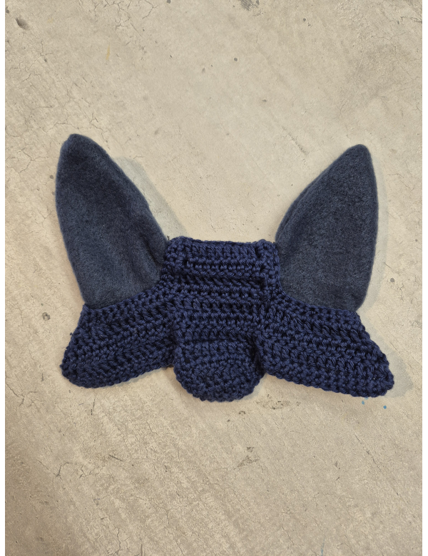 Oornetje gehaakt - Donker blauw -